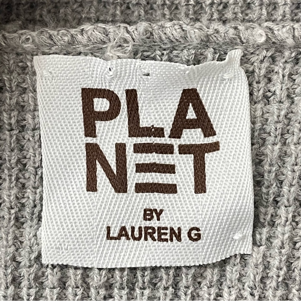 Planet by Lauren G Sweater One Size Loose Cowl Neck Knit Pullover Quiet Luxury - Picture 10 of 11